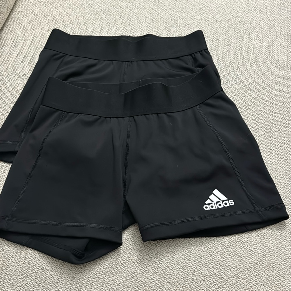 2 pairs Adidas spandex. Size Small